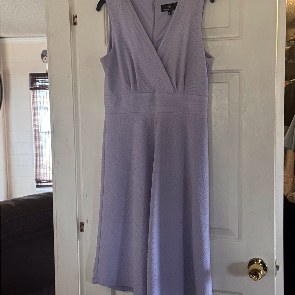 Ronni Nicole Lilac Mid Length Dress